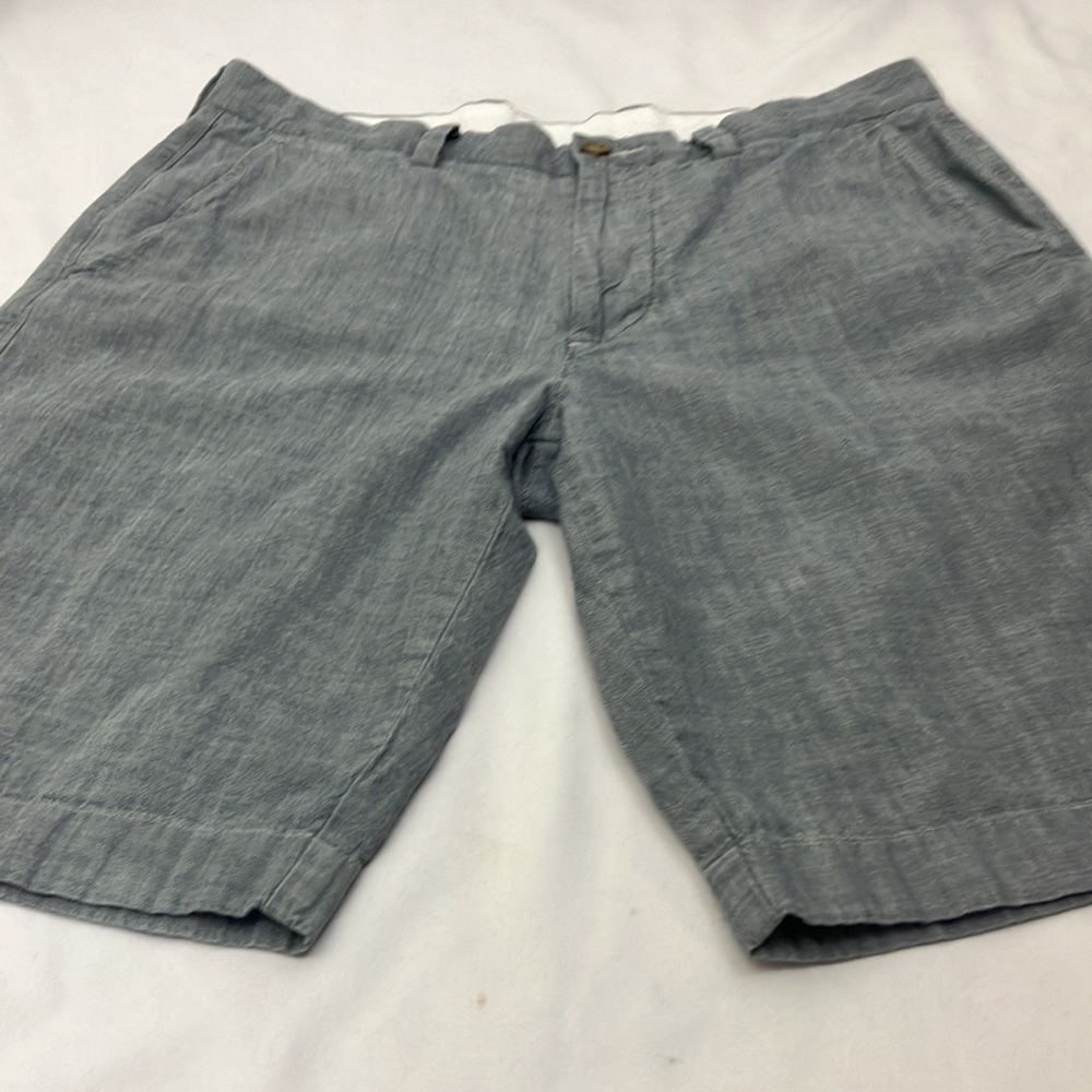 J.Crew Chambray blue Club Shorts mens 32 W - Picture 2 of 8